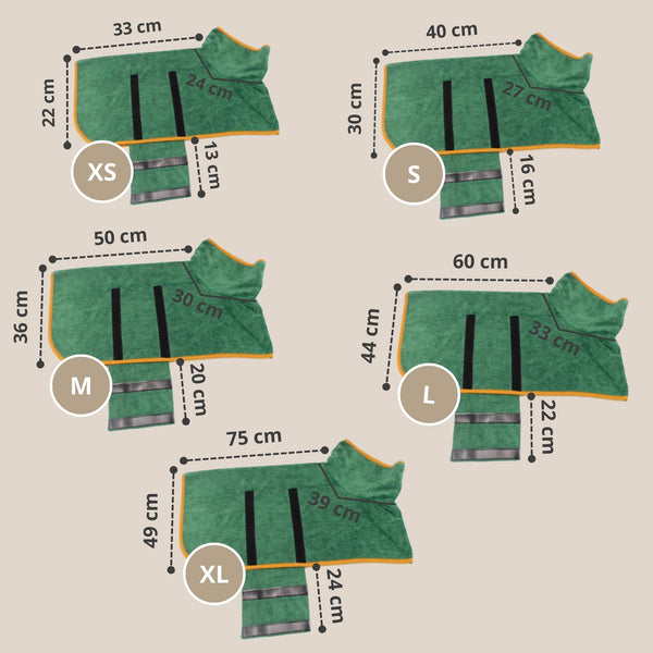 bademantel hunde zum waschen