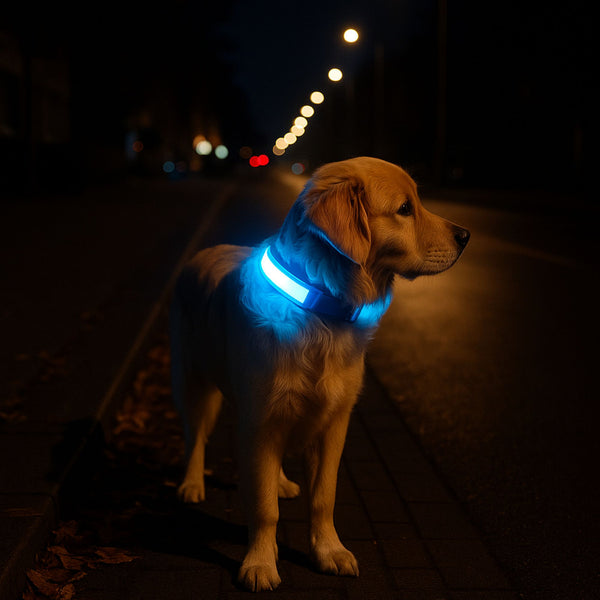 Leuchthalsband - LED Hundehalsband