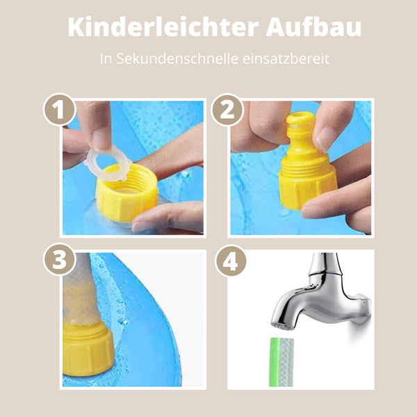 Hunde Sprinklermatte | Wasserspielmatte zur Abkühlung