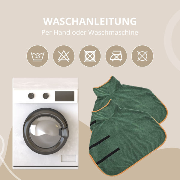 Bademantel Hunde | Pflegehinweise - pflegeleicht - waschmaschinenfreundlich