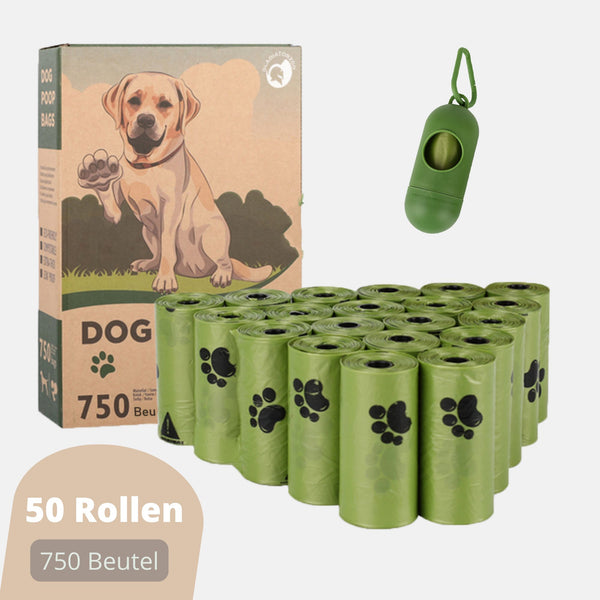 hundebeutel 50 rollen bio hunde für 1 jahr