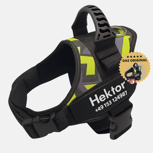 Premium Anti-Zug Hundegeschirr sicherheitsgeschirr für große und kleine hunde mit Name und die Telefonnummer bestickt