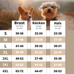 Hundemantel mit Fleece für den Winter große und kleine Hunde