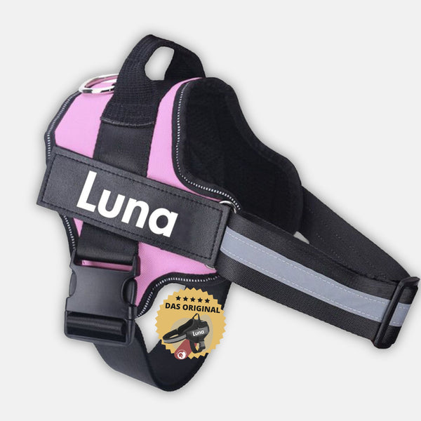 pinkfarbenes Hundegeschirr Antizug-Geschirr