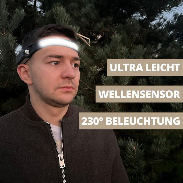 Stirnlampe zum spazieren mit Hund