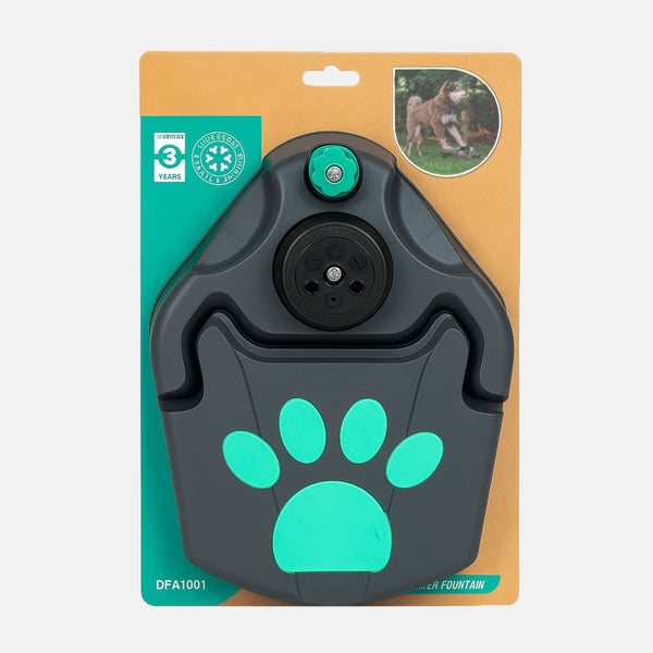 Wasserfontäne mit Pfote - Fontäne für Hunde