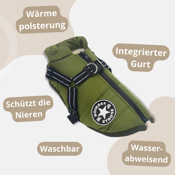 Hundemantel mit Fleece für den Winter