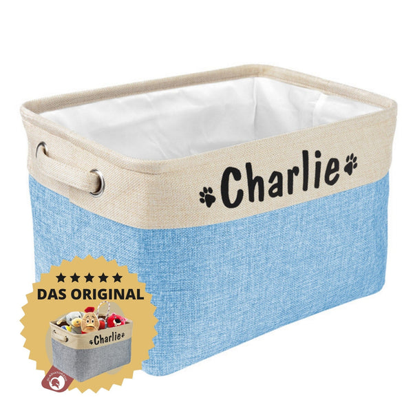 Aufbewahrungsbox Spielzeug für Hunde | Farbe Hellblau