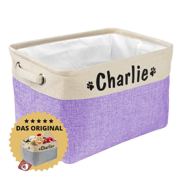 Aufbewahrungsbox Spielzeug für Hunde | Farbe Lila