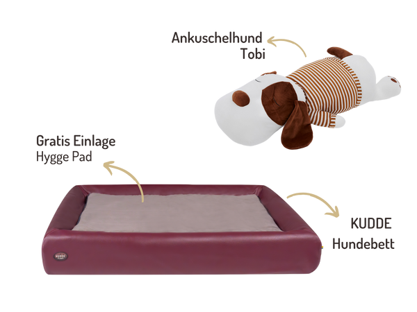 Buddy-Set | KUDDE Hundebett + Ankuschelhund