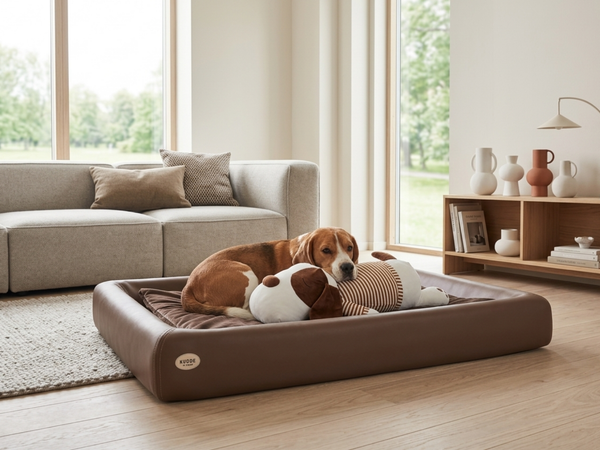 Buddy-Set | KUDDE Hundebett + Ankuschelhund