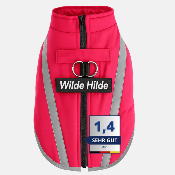 Hundemantel für den Winter. Kleine und Große Hunde Pink