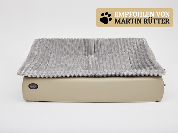 Hundebett KUDDE Terra Kunstleder