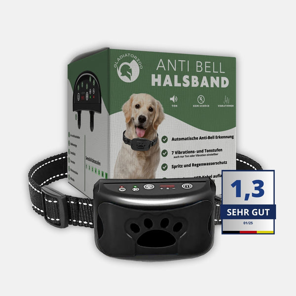 Hundehalsband - Anti-Bell Halsband mit Vibration & Ton, besonders tierfreundlich