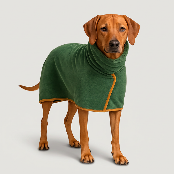 Hundemantel - kuscheliger Bademantel für Hunde