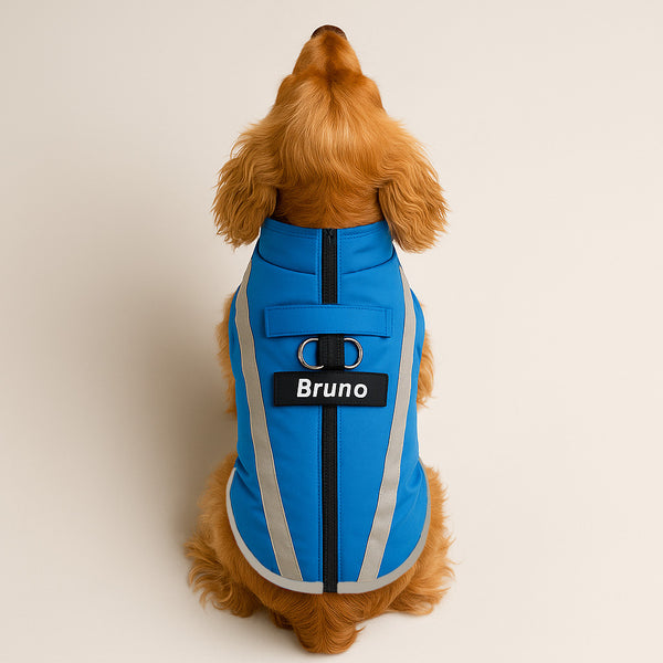 Mantel für Hunde im Winter, wenn es kalt wird. 